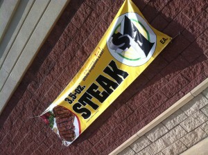 steak sign