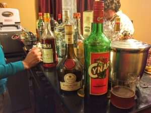 bottles of alcohol